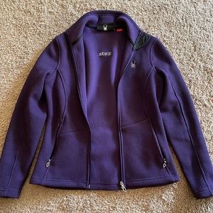Spyder jacket in deep purple.